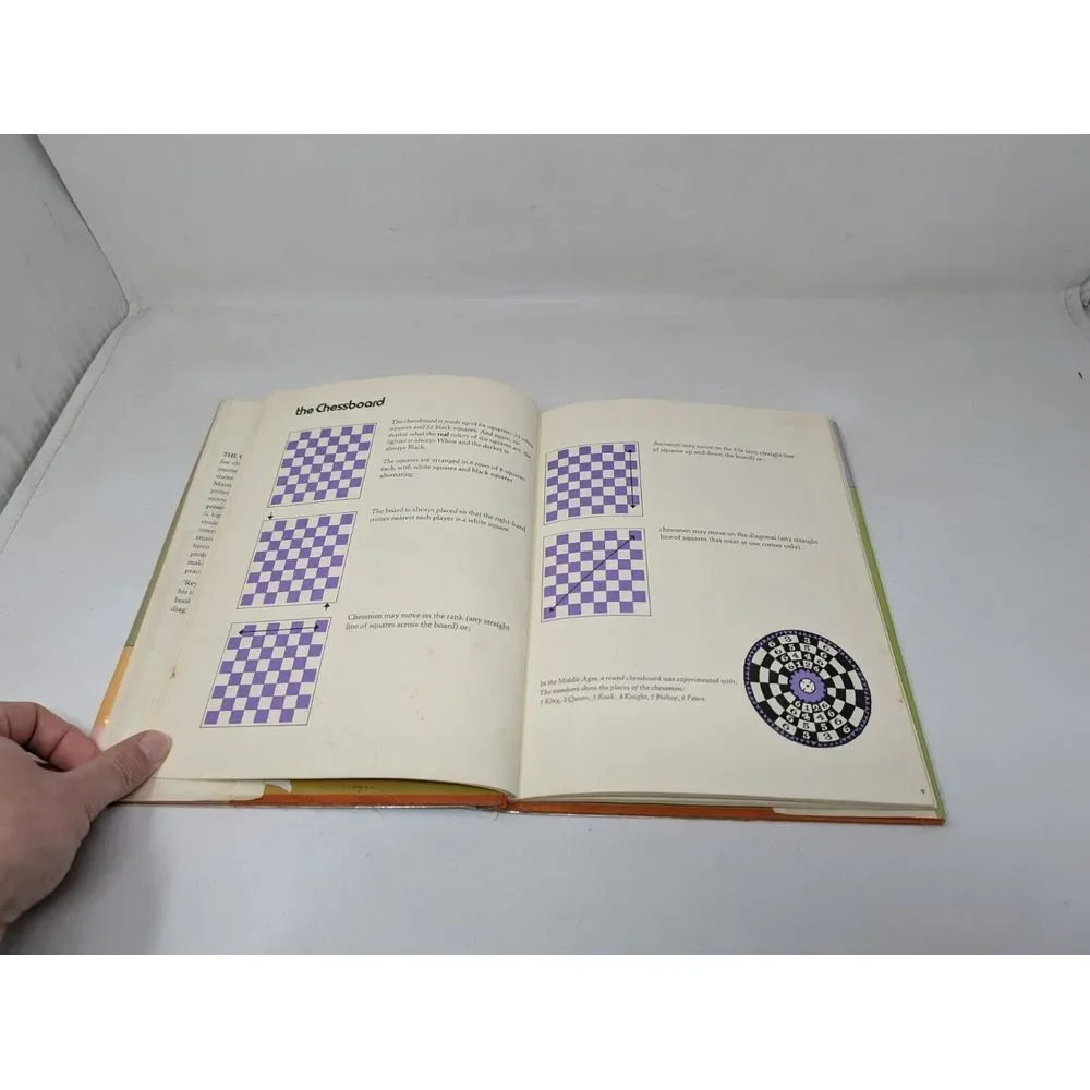 The Chess Book by Jane Sarnoff &‎ Reynold Ruffins Ex-Library Vintage 1973 1970s
